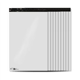 Enveloppes plastique blanches opaques 450 x 550 mm