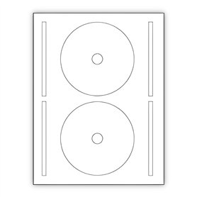 100 étiquettes CD DVD autocollante autocollant diamètre 117 mm trou 17 mm livré avec curseur de placement feuille de 2 étiquette