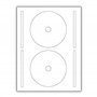 100 étiquettes CD DVD autocollante autocollant diamètre 117 mm trou 17 mm livré avec curseur de placement feuille de 2 étiquette