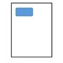 100 feuilles de papier avec étiquette intégrée pour facturation via Seller central Amazon - Etiquette format standard 45 X 85 mm