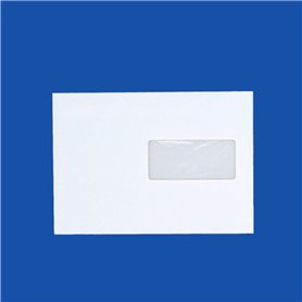 lot de 20 enveloppes courrier A5 avec fenêtre - C5 papier velin blanc 90g format 162 x 229 mm une enveloppe blanche avec fermetu