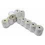 10 Rouleaux papier AUTOCOPIANT 2 PLIS blanc + jaune 76 x 70 x 12 bobine pour caisse enregistreuse bobine papier carboné 2 feuill