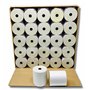 50 Rouleau papier AUTOCOPIANT 2 PLIS blanc + jaune 76 x 70 x 12 bobine pour caisse enregistreuse bobine papier carboné 2 feuille