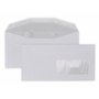5000 enveloppes DL2 114 x 229 mm patte gommée mécanisable à fenêtre 45 X 100 pour machine mise sous pli automatique agrées Pitne
