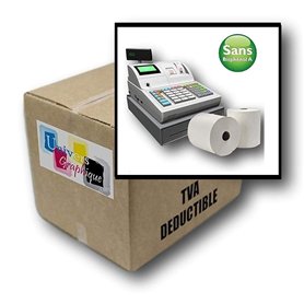 20 Bobine Papier Thermique SANS BISPHÉNOL 80 x 80 x 12 mm rouleaux thermique 80x80x12 ticket de caisse imprimante thermique cais