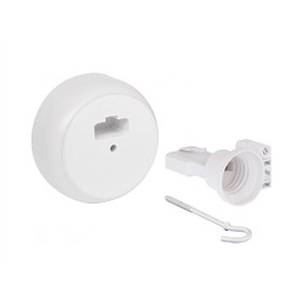 Boite centre DCL saillie + piton + douille E27 EUR'OHM 53098