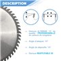 Combinée ou Toupie Scie | Universelle Bois | 60 Dents Alternées Po