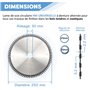 DIAMWOOD - Lame de Scie Circulaire Bois pour Scies sur Table, Combinée ou Toupie Scie | Finition Bois | Carbure | 80 Dents Alter