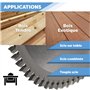DIAMWOOD - Lame de Scie Circulaire Bois pour Scies sur Table, Combinée ou Toupie Scie | Finition Bois | Carbure | 80 Dents Alter