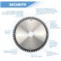 DIAMWOOD - Lame de Scie Circulaire Bois Alu HM Finition pour Scie à Onglet | Découpe Parfaite | Diamètre 216 mm | 60 Dents Trapé