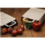Lot de 50 Sacs Marrons Cabas en Papier Kraft avec Poignées Plates – 22 x 10 x 28 cm – Solide pour les Courses Emballage cadeau p