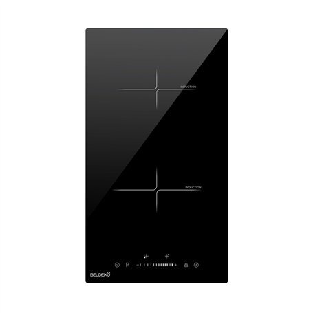 Plaque Induction 2 Feux Encastrable avec Slide Control BELDEKO - 3600W - 9 Niveaux de Puissance - Fiable et Robuste - Minuteur