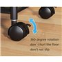 Resserre 4 Paniers Rotatifs Sur Roues En Acier Noir | H 75 Cm X D 30 Cm | Etagère De Rangement Cuisine, Salle De Bain, Bureau...