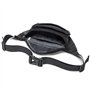 David Jones - Sac Banane Homme Unisexe en Nylon - Sac 4 Compartiments à Zip - Sac Porté Epaule Travers Taille Ceinture - Léger S