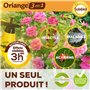 Oriange Traitement Total 3 en 1, Insectes Acariens Maladies, 200ml, 50L de Solution, Rosiers Arbres et Arbustes, A Base d’Huile 