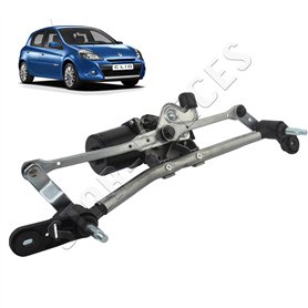 Moteur d'essuie Glace Compatible pour Clio 3 (2005-2012) (tringlerie + Moteur) 8200268931