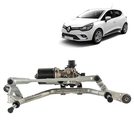 Moteur d'essuie glace compatible pour Clio 4 (2012-2020) (tringlerie + moteur) 288004542R
