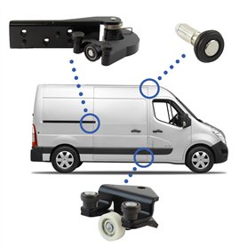 3 roulettes porte latérale compatible pour Master 3