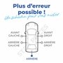 STARKIT PERFORMANCE Poignée de coffre compatible pour Nissan Qashqai (2007-2013) baguette de coffre complète avec ou sans option