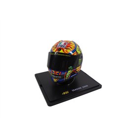 OPO 10 - Casque à l'échelle 1/5 de Valentino Rossi Moto GP Saison 2009 Compatible avec Yamaha YZR-M1 - CR006