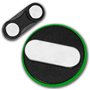 Badgmania Badge Magnétique 3.8cm Pharmacienne Caducée Esculape Blanc Fond Vert Identifiant Pharmacie