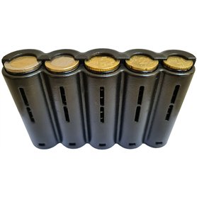 Monnayeur Pièces Euro – Pour Portefeuille Serveur Restauration Pratique – Caisse Monnaie Pièces – Range Monnaie 5 compartiments