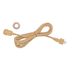 Câble en corde ENNA CORD douille E27 longueur 5 mètres pour extérieur compatible avec nos abat-jour