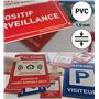 AUA SIGNALETIQUE - Panneau Prépercé avec Angles arrondis - Parking Visiteurs - 210x300 mm, Aluminium Dibond 3mm