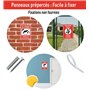 AUA SIGNALETIQUE - Panneau Prépercé (4 Trous) avec Angles arrondis - PVC Rigide 1.5 mm - (150x210 mm, Défense d'entrer)