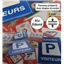 AUA SIGNALETIQUE - Panneau Prépercé (4 Trous) avec Angles arrondis - PVC Rigide 1.5 mm - (150x210 mm, Défense d'entrer)