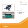 Attaches rigide de fixation Octoclick H890C - 2 maillons - lame 8 et 14 mm pour store et volet roulant - Ressort de suspension p