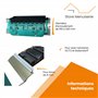 Attaches rigide de fixation Octoclick H890C - 2 maillons - lame 8 et 14 mm pour store et volet roulant - Ressort de suspension p