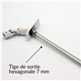 Store & Menuiserie 2.0 Sortie de Caisson 90 degrés - 6 pans 7 - D590MB pour Volet Roulant - Longueur 355 mm - Système de Manoeuv