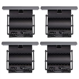 Lot de 4 Attaches rigide de fixation Octoclick H890C - 2 maillons - lame 8 et 14 mm pour store et volet roulant - Ressort de sus
