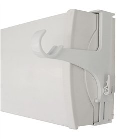Lot de 2 Supports - Sans Perçage sans Adhésifs -pour Tringle à Rideaux ø20-28mm -fixation tension sur Coffre de Volet Roulant Ha