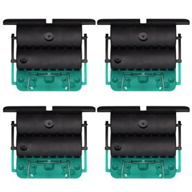 Lot de 4 Attaches de tablier rigide Clicksur H875E pour volet roulant - Fixation de volets roulants - Verrou automatique 2 maill