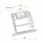Lot de 4 Attaches de tablier rigide Clicksur H875E pour volet roulant - Fixation de volets roulants - Verrou automatique 2 maill