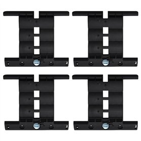 Lot de 4 attaches rigides de tablier Secu-Fix pour volet roulant - Verrou automatique 2 maillons - Fixation de volets roulants -