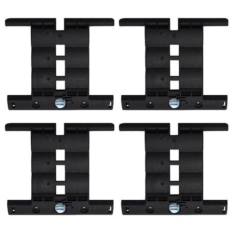 Lot de 4 attaches rigides de tablier Secu-Fix pour volet roulant - Verrou automatique 2 maillons - Fixation de volets roulants -
