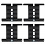 Lot de 4 attaches rigides de tablier Secu-Fix pour volet roulant - Verrou automatique 2 maillons - Fixation de volets roulants -