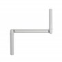 Poignée de manivelle gris profil noir - Pour volet roulant à manivelle - Longueur 310 mm - Coloris gris avec bras zingué noir -