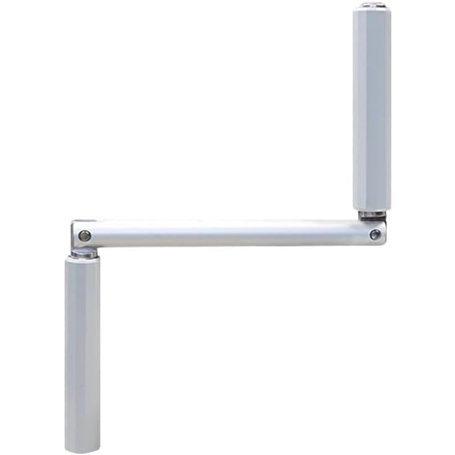Poignée de Manivelle Articulée - Tourillon Diamètre Ø12 mm - Gris - Aluminium - Longueur 140 mm - pour Volet Roulant Manuel - Mé