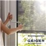 Poignée de Manivelle articulée - Tourillon Ø 11,9 mm - Embout tube profilé - Blanc Finition Brillant - Aluminium - Longueur 140 