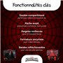 Bagtrotter - Cartable 38 cm - Spiderman Noir - Primaire - Bretelles et dos rembourrés - Bandes Réfléchissantes - Grand Rangement