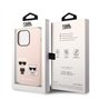 Karl Lagerfeld KLHMP14XSSKCI Coque Rigide en Silicone pour iPhone 14 Pro Max 6,7