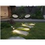 Vente-unique - Lot de 2 balises ou appliques solaires orientables - 300 lumens - Noir - SLATINE
