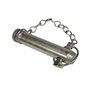 cyclingcolors Axe d'attelage avec Chaine et goupille diamètre 25mm x Longueur 136mm Barre supérieure remorque Tracteur Camion Ma
