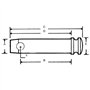 3mm x Longueur 132mm 3 Points remorque Tracteur Camion Machine agricole Piton goupille