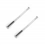 cyclingcolors 2x vis relieuse M4 longueur sécable 35 à 65mm idéal assemblage raccord porte meuble maison, argenté nickelé