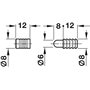 cyclingcolors 10x goupille de guidage pour rallonge de table universel mâle + femelle